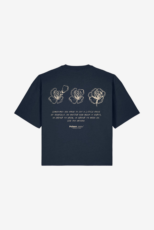 Navy Blue Boxy Tee