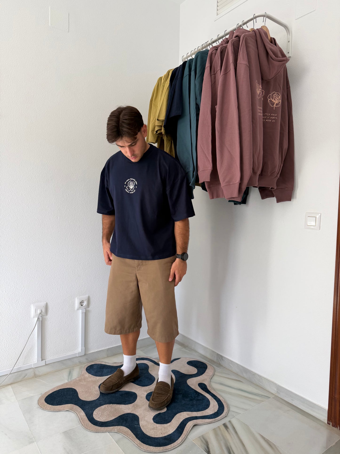 Navy Blue Boxy Tee